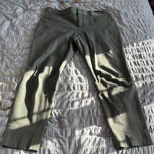 Women’s Ankle Length Olive Green Pants